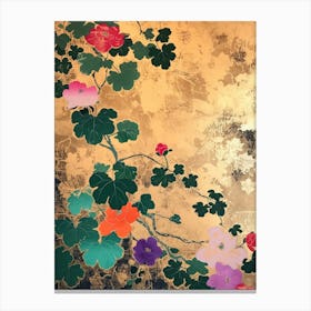 Great Japan Hokusai Japanese Floral 2 Canvas Print