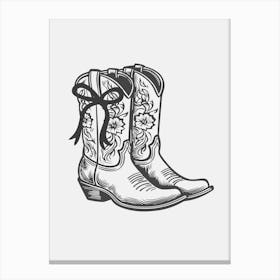 Black Boots Canvas Print