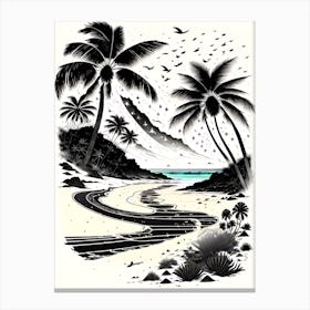 Road To The Beach Canvas Print