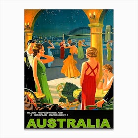 Romantic Evenings In Australia Canvas Print