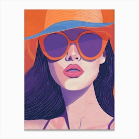 Woman In A Hat 93 Canvas Print