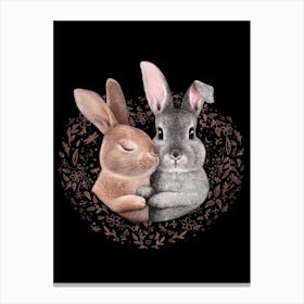 Rabbit Love Canvas Print