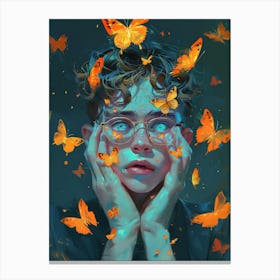 Butterfly Boy 1 Canvas Print