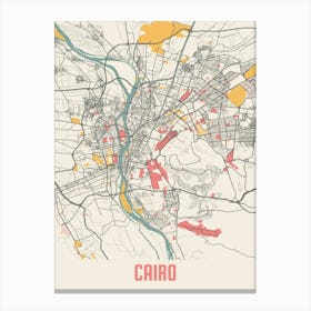 Cairo Map Poster Canvas Print