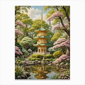 Japanese Garden no2 Canvas Print