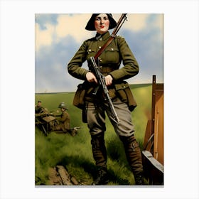 Warriors of WWI Reimagined 52 Canvas Print