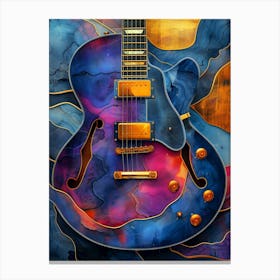 Electric Guitar music art 1 Canvas Print