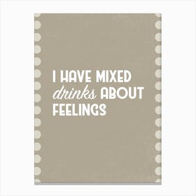 Mixed Drinks Canvas Print