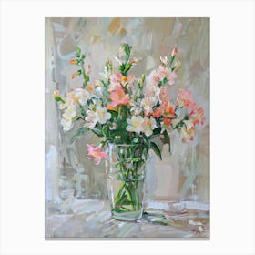 A World Of Flowers Freesia 2 Painting Canvas Print