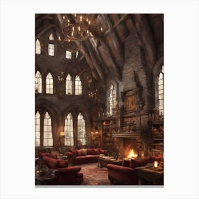 Harry Potter Library 2 Canvas Print