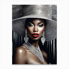 Afro-American Beauty Rich Slay 18 Canvas Print