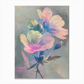 Iridescent Flower Evening Primrose 1 Canvas Print