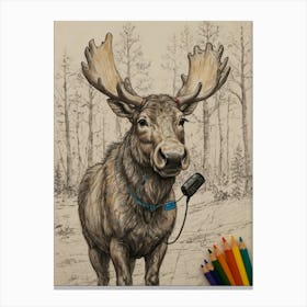 Moose 1 Canvas Print