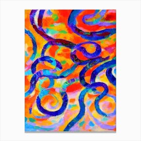 Glass Octopus Matisse Inspired Canvas Print
