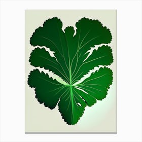 Parsley Leaf Vibrant Inspired 2 Canvas Print