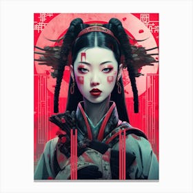Japanese Art Geisha Girl Canvas Print