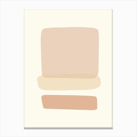 Beige Color PaletteWhite Ivory and Brown Canvas Print