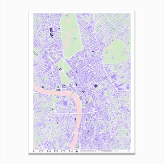 London Violet Canvas Print