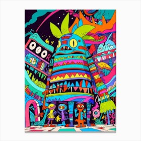 Psychedelic Monster 1 Canvas Print