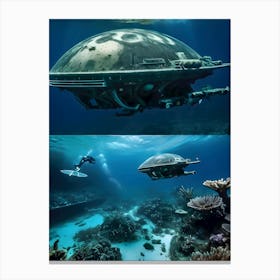 USO: A Very Very Strange Sea-Reimagined 29 Canvas Print