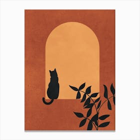 Cat Chilling Canvas Print