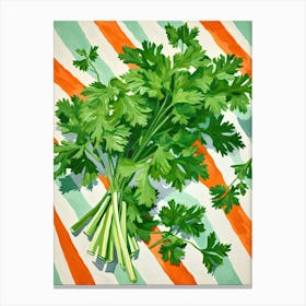 Parsley Summer Illustration 8 Canvas Print