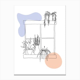 Window Plants 2 Canvas Print