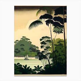 Chumphon Thailand Rousseau Inspired Tropical Destination Canvas Print