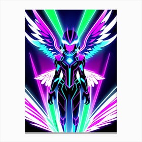 Neon Angel 3 Canvas Print