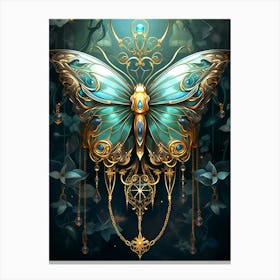 Butterfly In The Forest Canvas Print