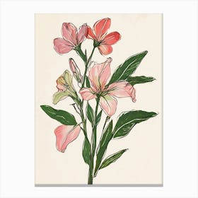 Pink Flowers Canvas Print