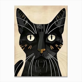 Black Cat 63 Canvas Print