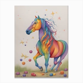 Rainbow Horse 26 Canvas Print