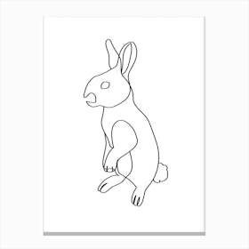 Easter Bunny I Canvas Line Art Print