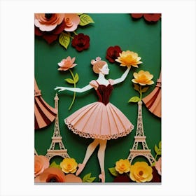 Ballerina In Paris Canvas Print