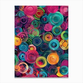 Abstract Swirls 5 Canvas Print