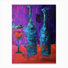 Bottles And Glass Canvas Print