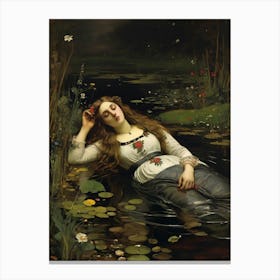 Sarah In The Water art print Canvas Print