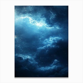 Blue Sky With Clouds Canvas Print