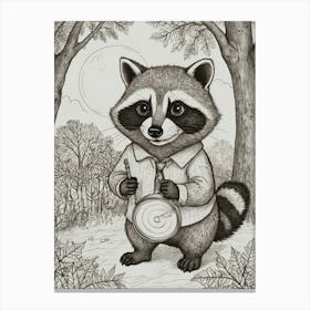 Raccoon 9 Canvas Print