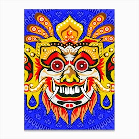 Barong / Balinese mask / Bali mask Canvas Print