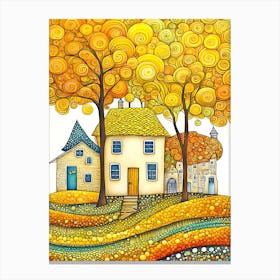 Autumn House Canvas Print