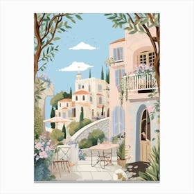 Rhodes Greece 2 Illustration Canvas Print