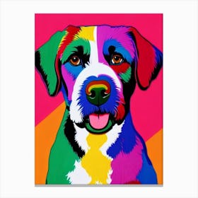 Portuguese Water Dog Andy Warhol Style dog Canvas Print