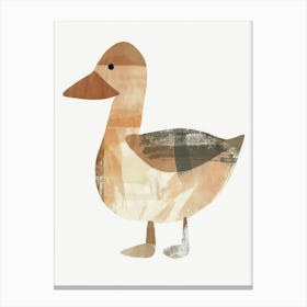 Charming Nursery Kids Animals Duck 3 Canvas Print