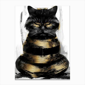 Bee Cat Canvas Print