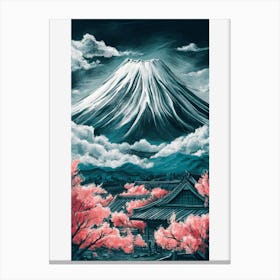 Cherry Bloom Fuji Dream Canvas Print