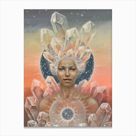 Crystal Woman Canvas Print