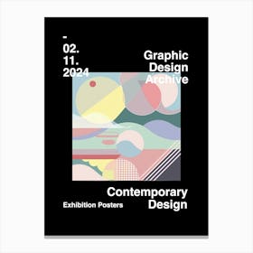 Graphic Design Archive Poster 22 Canvas Print