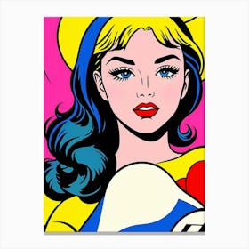 Pop Art Vintage Look Canvas Print